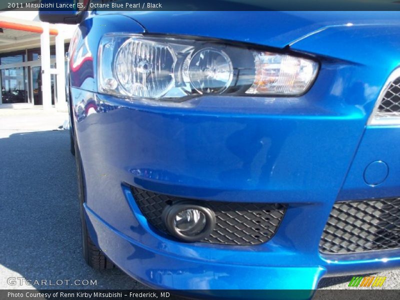 Octane Blue Pearl / Black 2011 Mitsubishi Lancer ES