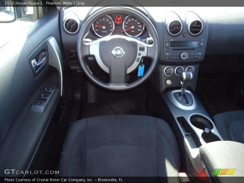 Phantom White / Gray 2010 Nissan Rogue S