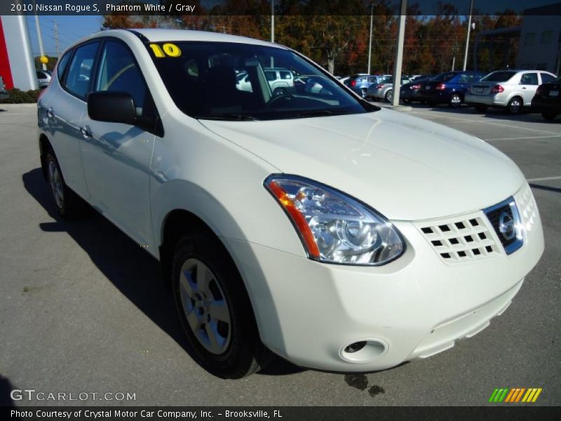 Phantom White / Gray 2010 Nissan Rogue S