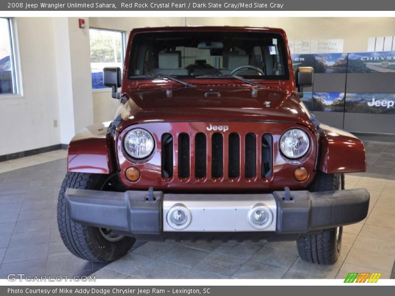 Red Rock Crystal Pearl / Dark Slate Gray/Med Slate Gray 2008 Jeep Wrangler Unlimited Sahara