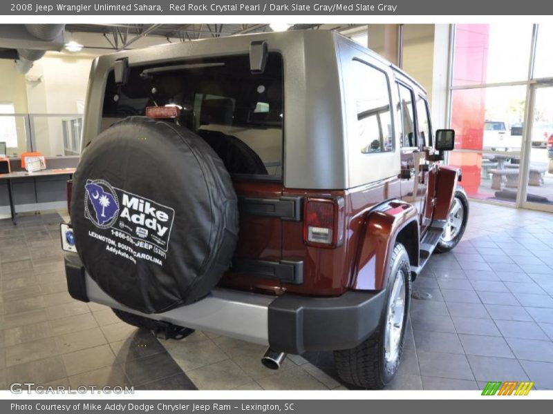 Red Rock Crystal Pearl / Dark Slate Gray/Med Slate Gray 2008 Jeep Wrangler Unlimited Sahara