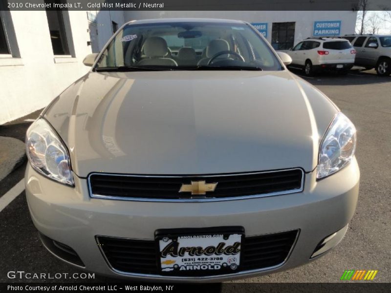 Gold Mist Metallic / Neutral 2010 Chevrolet Impala LT