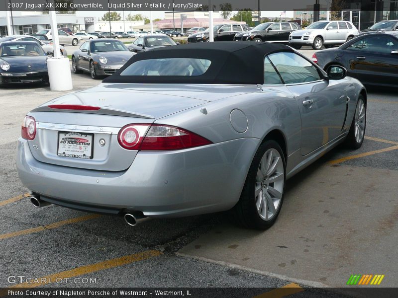 Liquid Silver Metallic / Ivory/Slate 2007 Jaguar XK XK8 Convertible
