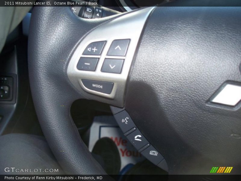 Octane Blue Pearl / Black 2011 Mitsubishi Lancer ES