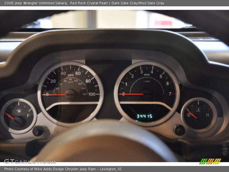 Red Rock Crystal Pearl / Dark Slate Gray/Med Slate Gray 2008 Jeep Wrangler Unlimited Sahara