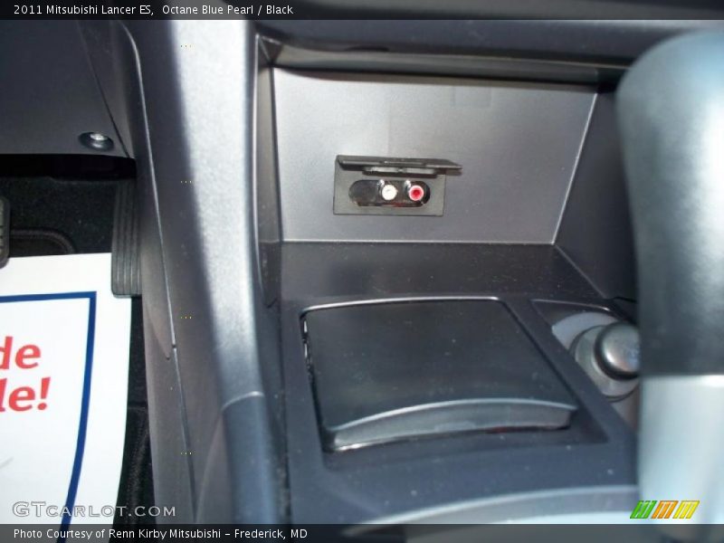 Octane Blue Pearl / Black 2011 Mitsubishi Lancer ES