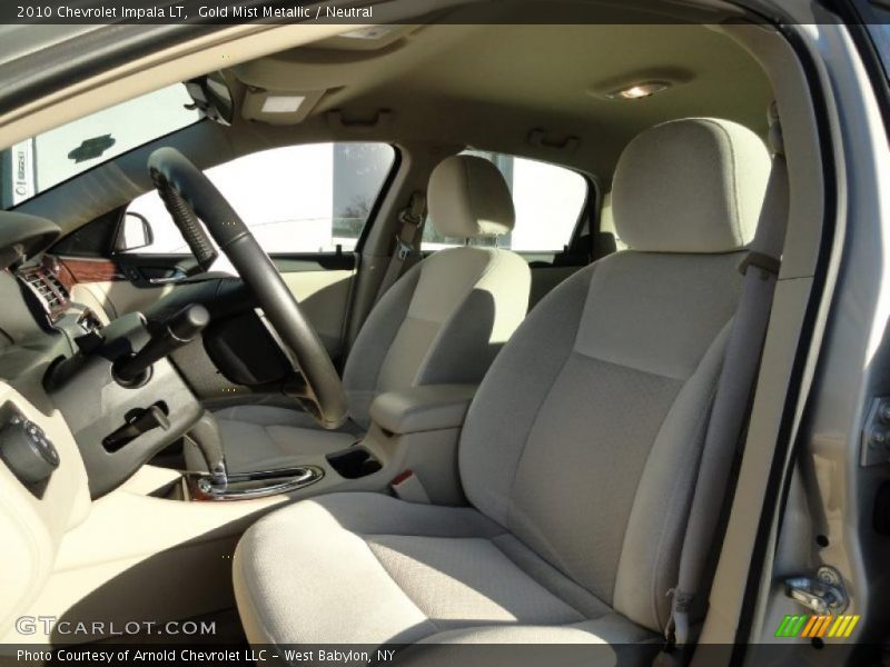 Gold Mist Metallic / Neutral 2010 Chevrolet Impala LT