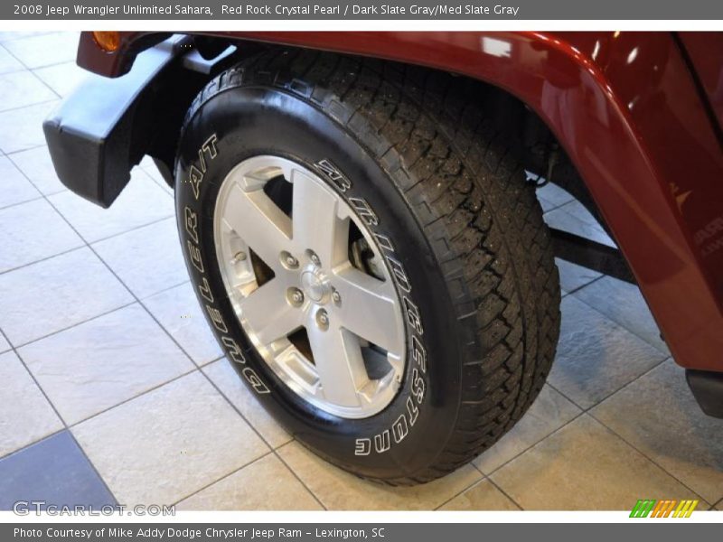 Red Rock Crystal Pearl / Dark Slate Gray/Med Slate Gray 2008 Jeep Wrangler Unlimited Sahara