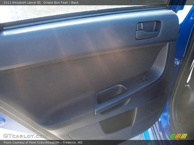 Octane Blue Pearl / Black 2011 Mitsubishi Lancer ES