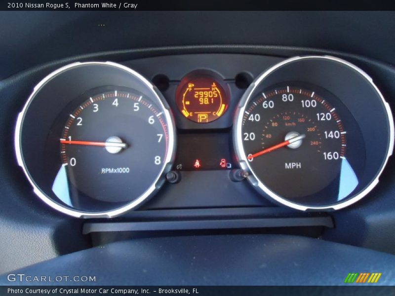 Phantom White / Gray 2010 Nissan Rogue S