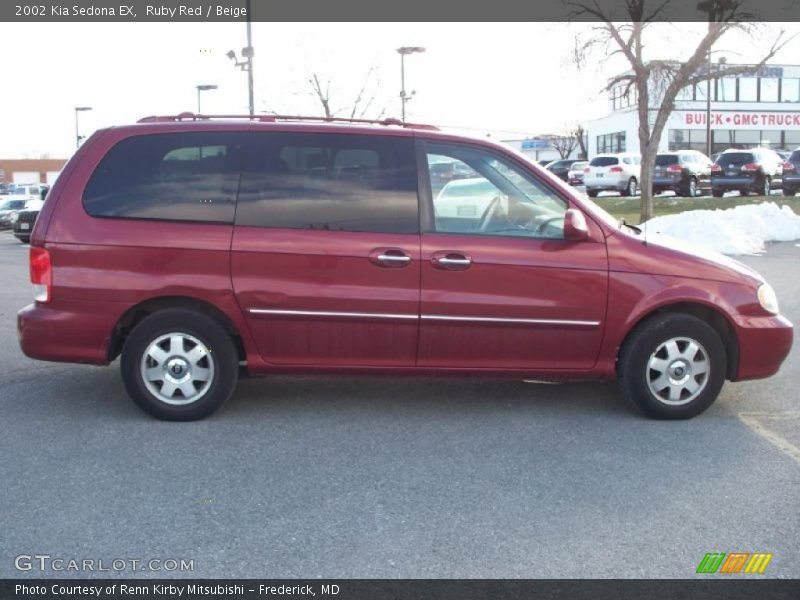 Ruby Red / Beige 2002 Kia Sedona EX