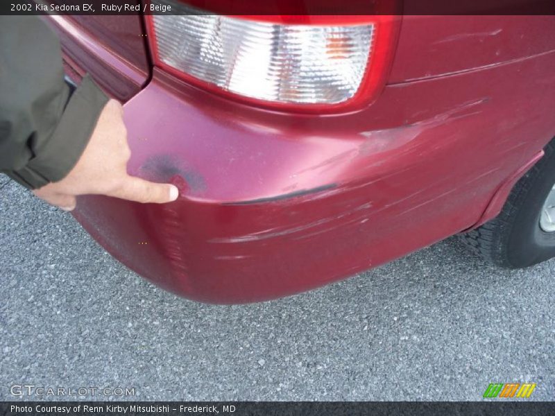 Ruby Red / Beige 2002 Kia Sedona EX