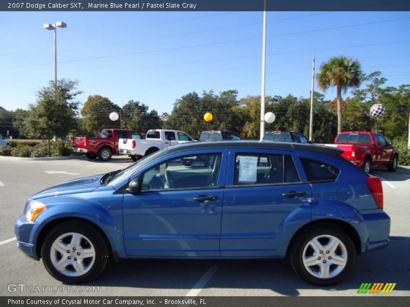 Marine Blue Pearl / Pastel Slate Gray 2007 Dodge Caliber SXT