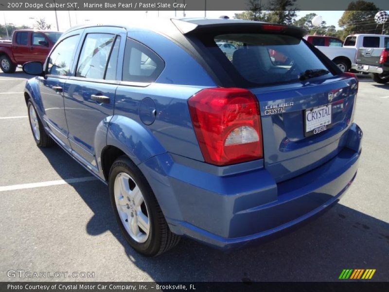 Marine Blue Pearl / Pastel Slate Gray 2007 Dodge Caliber SXT