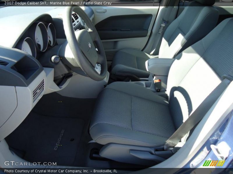 Marine Blue Pearl / Pastel Slate Gray 2007 Dodge Caliber SXT