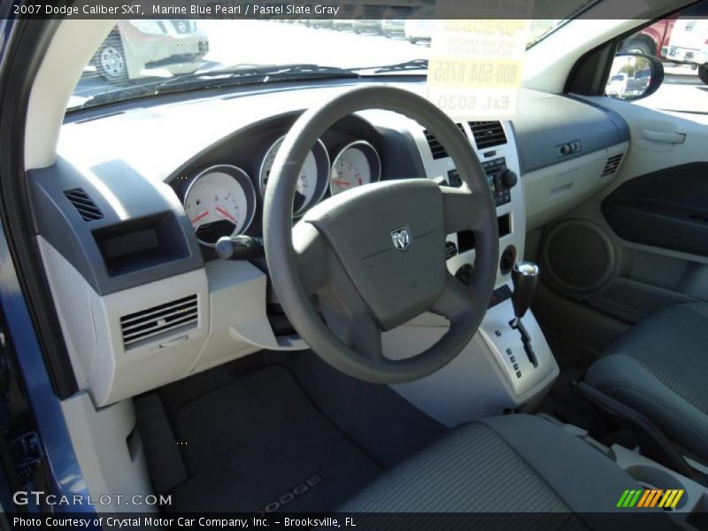 Marine Blue Pearl / Pastel Slate Gray 2007 Dodge Caliber SXT
