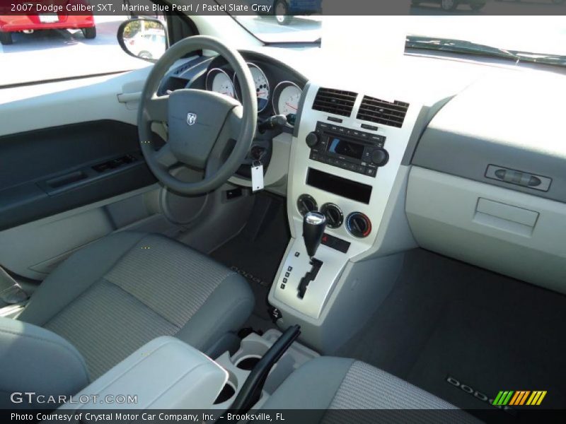Marine Blue Pearl / Pastel Slate Gray 2007 Dodge Caliber SXT