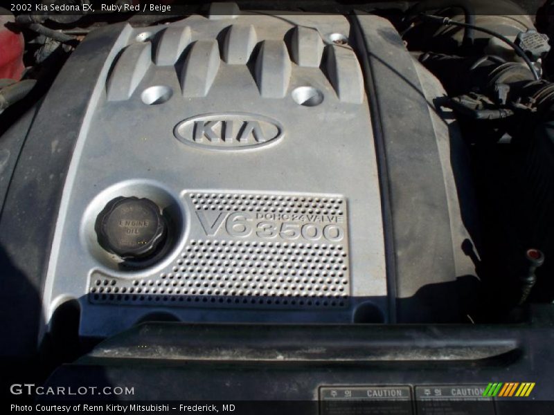 Ruby Red / Beige 2002 Kia Sedona EX