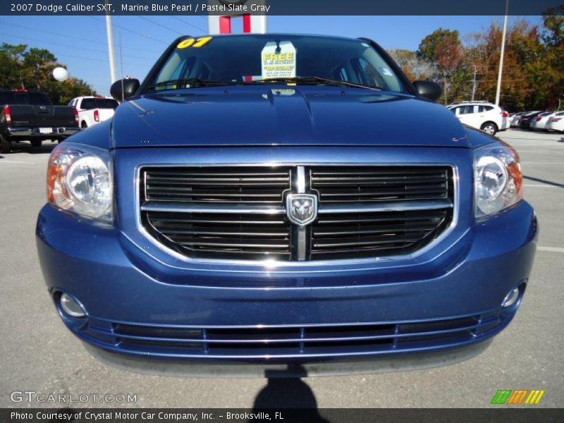 Marine Blue Pearl / Pastel Slate Gray 2007 Dodge Caliber SXT