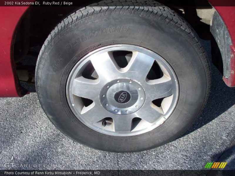 Ruby Red / Beige 2002 Kia Sedona EX