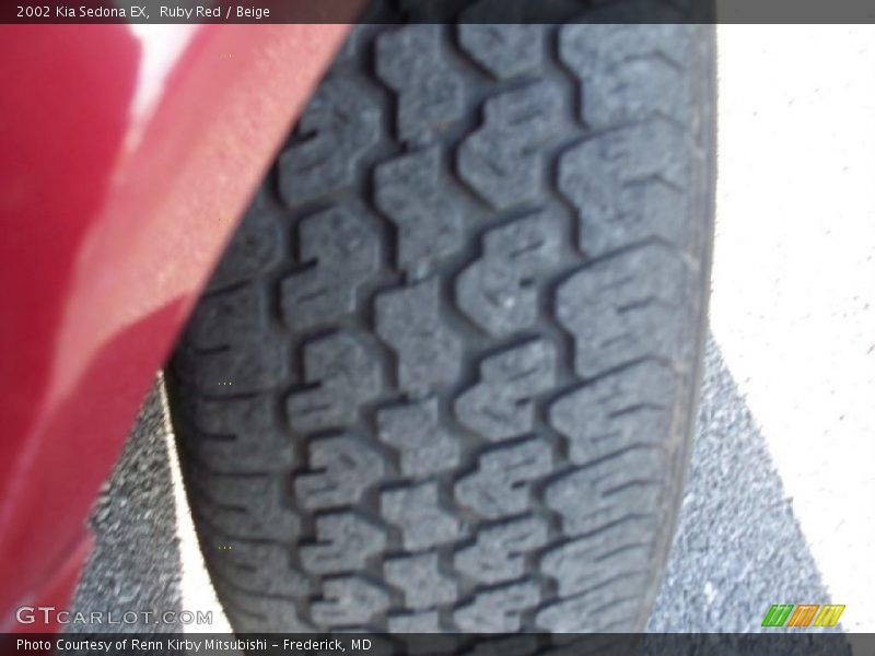 Ruby Red / Beige 2002 Kia Sedona EX