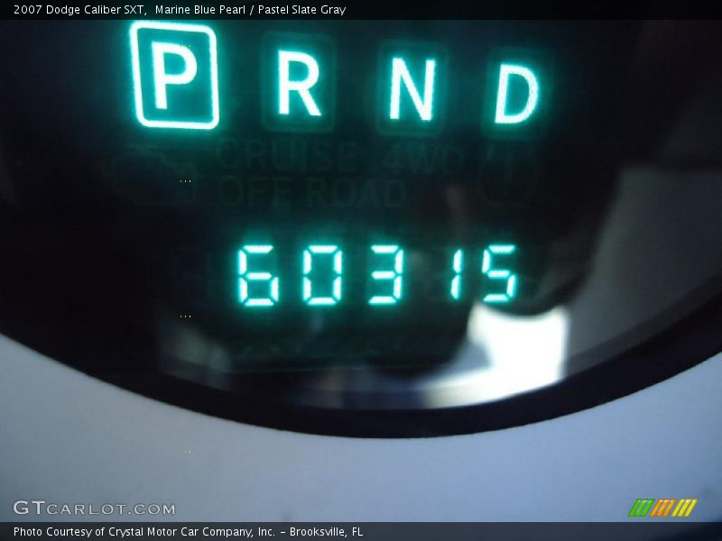 Marine Blue Pearl / Pastel Slate Gray 2007 Dodge Caliber SXT