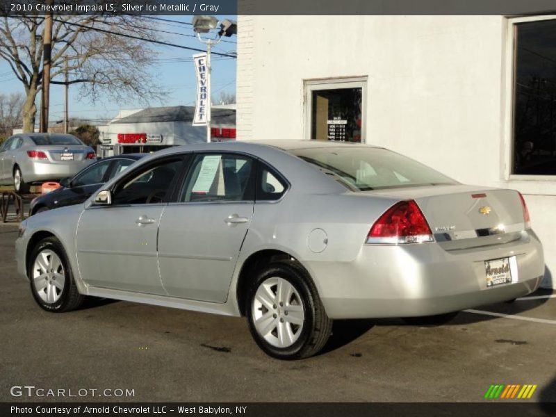 Silver Ice Metallic / Gray 2010 Chevrolet Impala LS