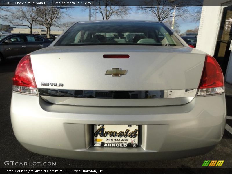 Silver Ice Metallic / Gray 2010 Chevrolet Impala LS