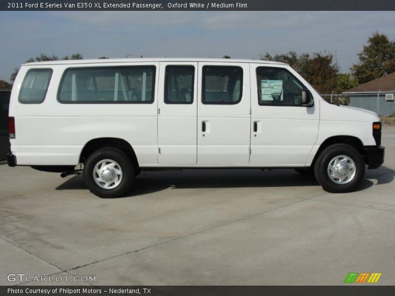 Oxford White / Medium Flint 2011 Ford E Series Van E350 XL Extended Passenger