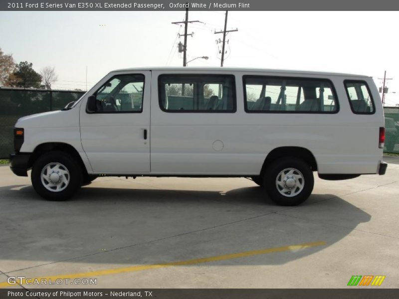 Oxford White / Medium Flint 2011 Ford E Series Van E350 XL Extended Passenger