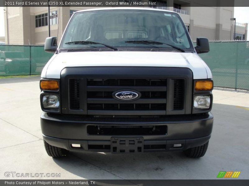 Oxford White / Medium Flint 2011 Ford E Series Van E350 XL Extended Passenger