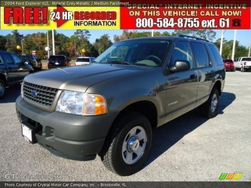 Mineral Grey Metallic / Medium Parchment 2004 Ford Explorer XLS