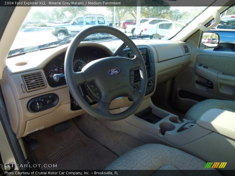 Mineral Grey Metallic / Medium Parchment 2004 Ford Explorer XLS