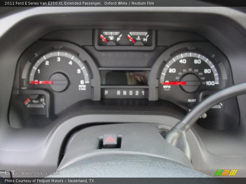 Oxford White / Medium Flint 2011 Ford E Series Van E350 XL Extended Passenger
