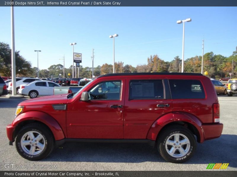 Inferno Red Crystal Pearl / Dark Slate Gray 2008 Dodge Nitro SXT