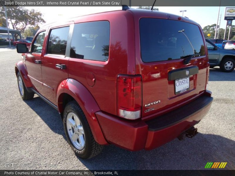 Inferno Red Crystal Pearl / Dark Slate Gray 2008 Dodge Nitro SXT