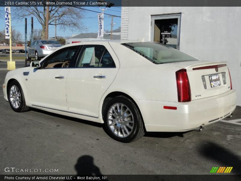 White Diamond Tricoat / Cashmere 2010 Cadillac STS V8