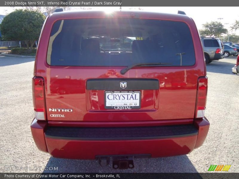 Inferno Red Crystal Pearl / Dark Slate Gray 2008 Dodge Nitro SXT