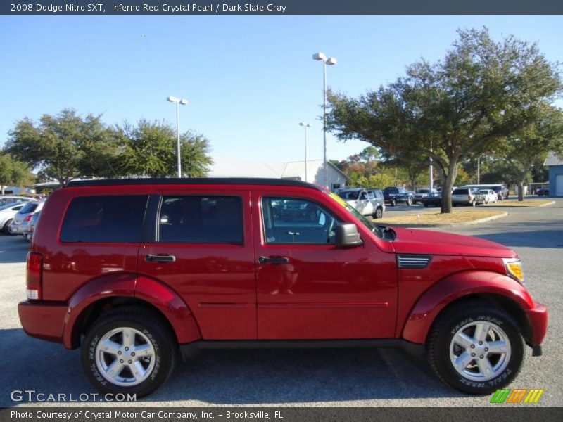 Inferno Red Crystal Pearl / Dark Slate Gray 2008 Dodge Nitro SXT