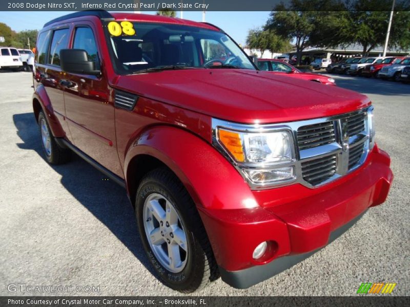 Inferno Red Crystal Pearl / Dark Slate Gray 2008 Dodge Nitro SXT