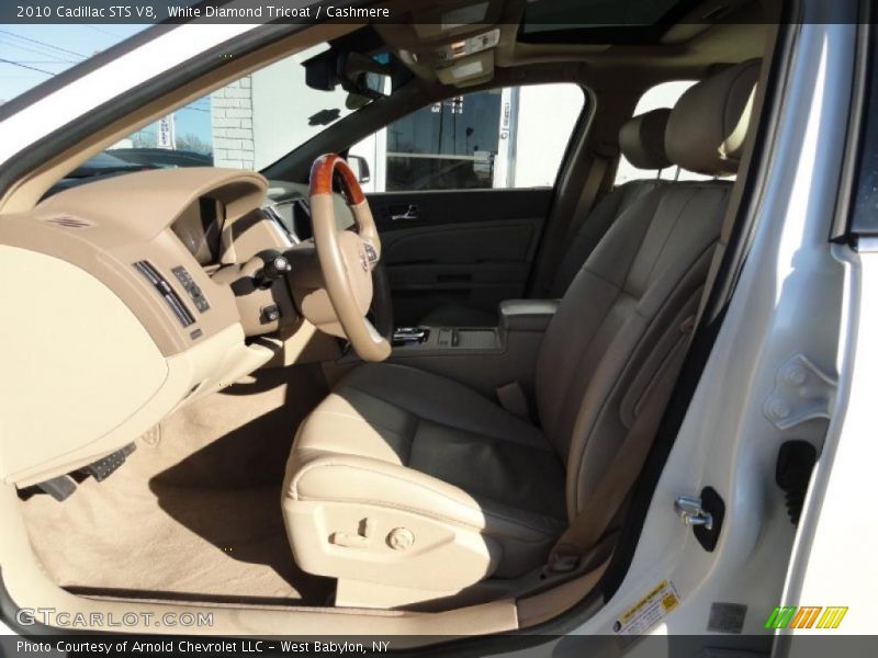 White Diamond Tricoat / Cashmere 2010 Cadillac STS V8