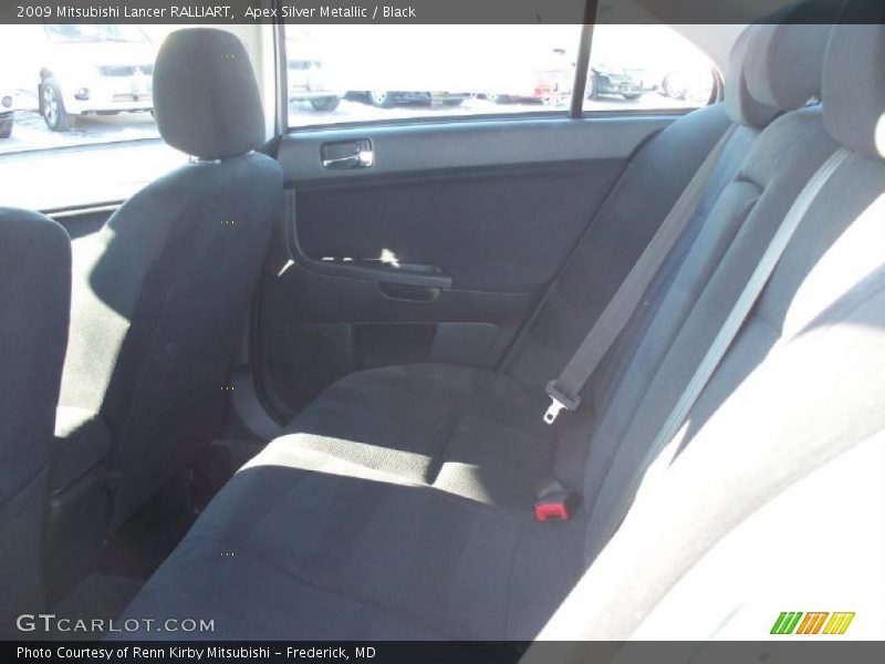 Apex Silver Metallic / Black 2009 Mitsubishi Lancer RALLIART