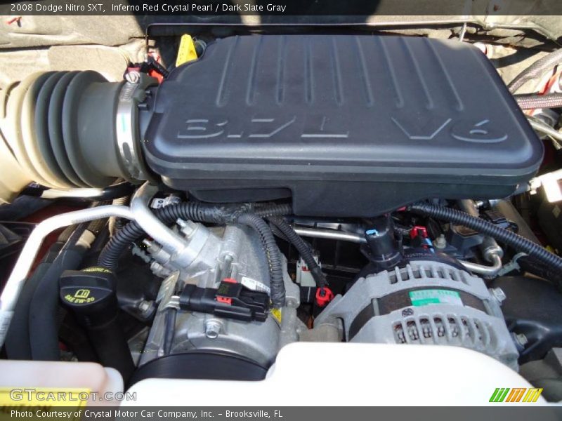 Inferno Red Crystal Pearl / Dark Slate Gray 2008 Dodge Nitro SXT