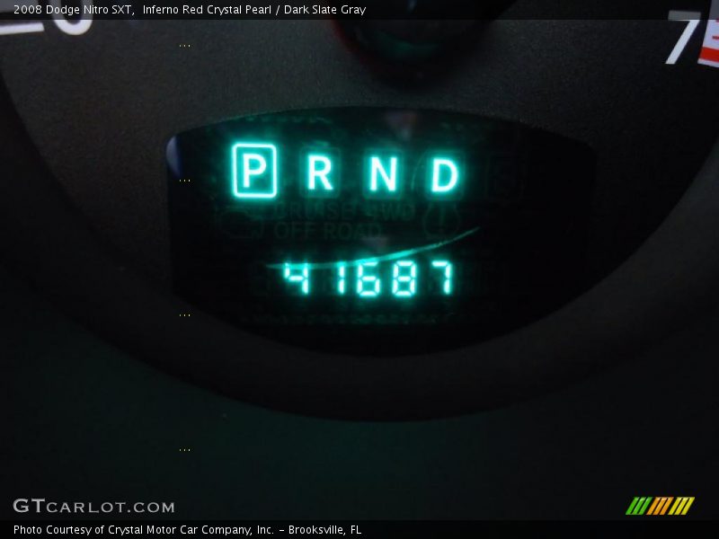 Inferno Red Crystal Pearl / Dark Slate Gray 2008 Dodge Nitro SXT