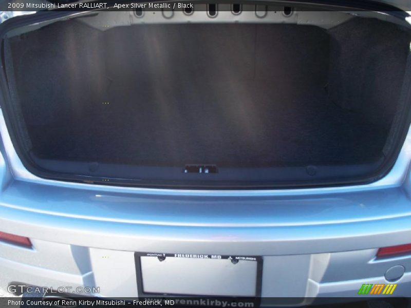 Apex Silver Metallic / Black 2009 Mitsubishi Lancer RALLIART
