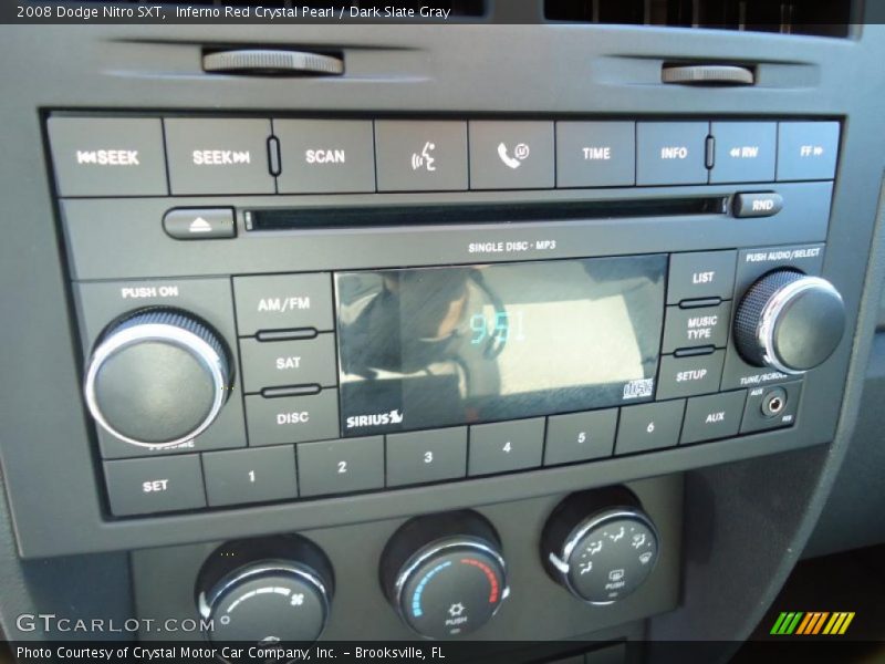Inferno Red Crystal Pearl / Dark Slate Gray 2008 Dodge Nitro SXT