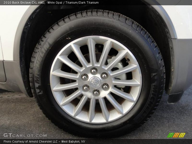 White Opal / Titanium/Dark Titanium 2010 Buick Enclave CXL AWD