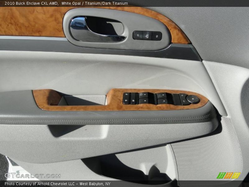 White Opal / Titanium/Dark Titanium 2010 Buick Enclave CXL AWD