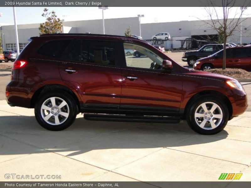 Dark Cherry / Beige 2009 Hyundai Santa Fe Limited