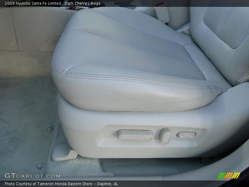 Dark Cherry / Beige 2009 Hyundai Santa Fe Limited